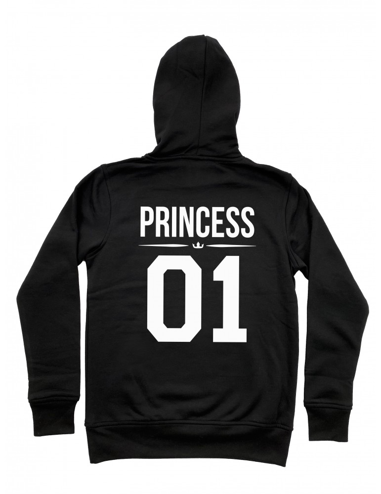 Princess 01 bluza damska z kapturem czarna