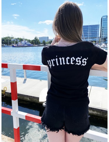 Princess koszulka damska czarna