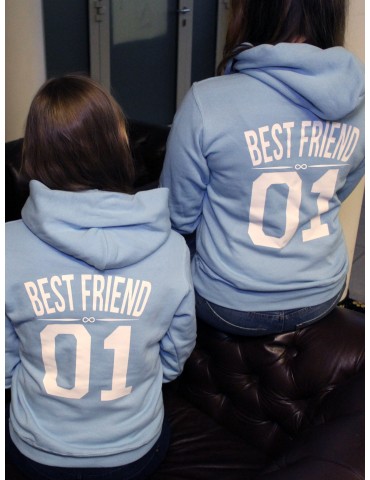 Best Friend 01 bluzy z kapturem dla przyjaciółek